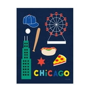 Ann Kelle 'City Fun Chicago' Canvas Art