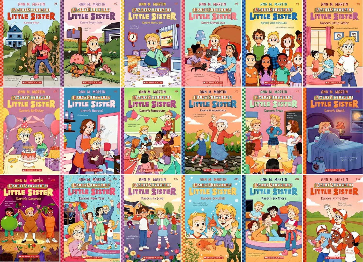 Ann M. Martin’s Baby-Sitters Little Sister Complete Series Collection (Books 1–18) – Includes Karen's Witch, Karen's Roller Skates, Karen's Worst Day, Karen's Kittycat Club, And More)