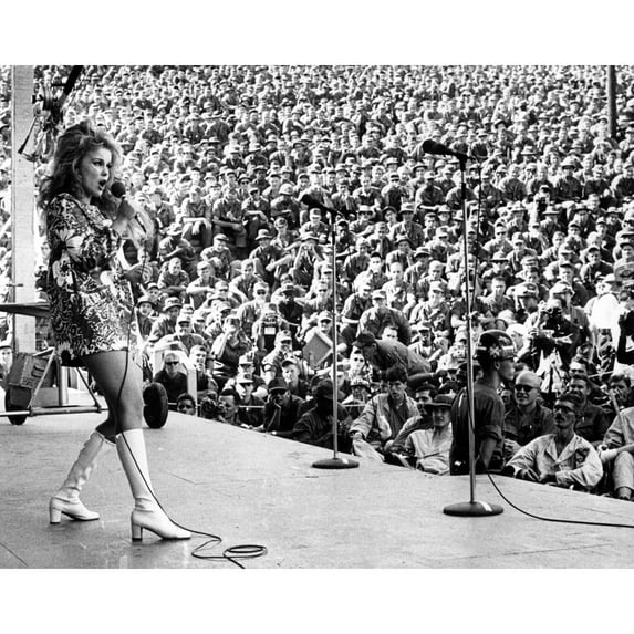 Ann-Margret Wows The Gis In South Vietnam During Bob Hope'S Christmas Show History (24 x 18)