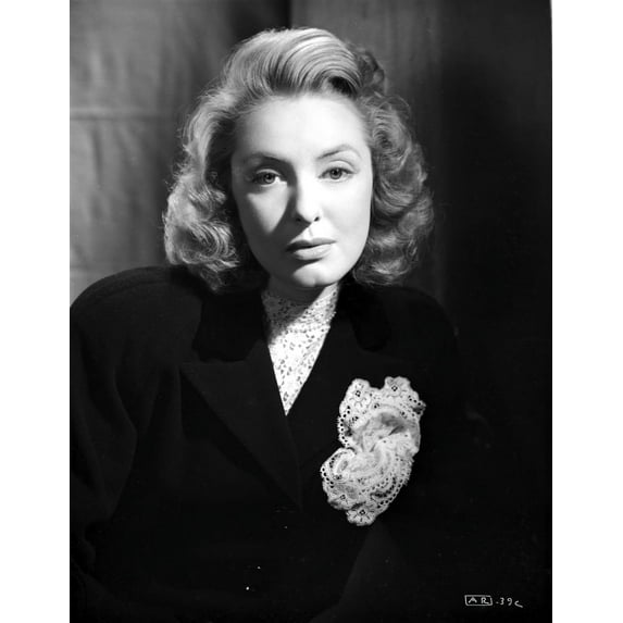 Ann Richards wearing a Black Dress with a Flower in a Classic Portrait Photo Print (8 x 10)