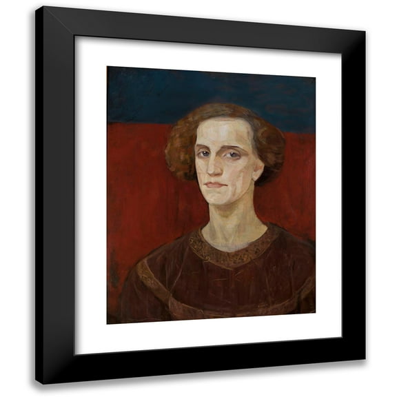 Anna Berent 15x18 Black Modern Framed Museum Art Print Titled - Portrait of a Man (Renaissance Type)