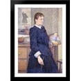 thumbnail image 1 of Anna Boch in Her Studio 28x40 Large Black Wood Framed Print Art by Theo van Rysselberghe, 1 of 2
