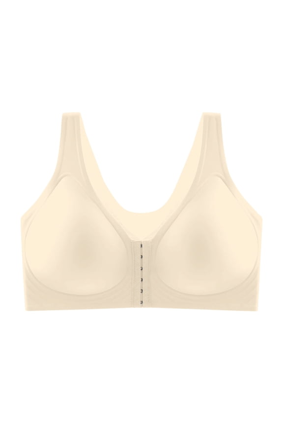 Anna Comfy Bras Front Closure, Luna Hug Bra Front Closure, Lunahug - Seamless Front Buckle Cross Back Shaping Bra Complexion 42