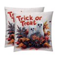 Anna Cowper Square Velvet Throw Pillow Covers Set 16" x 16" Halloween