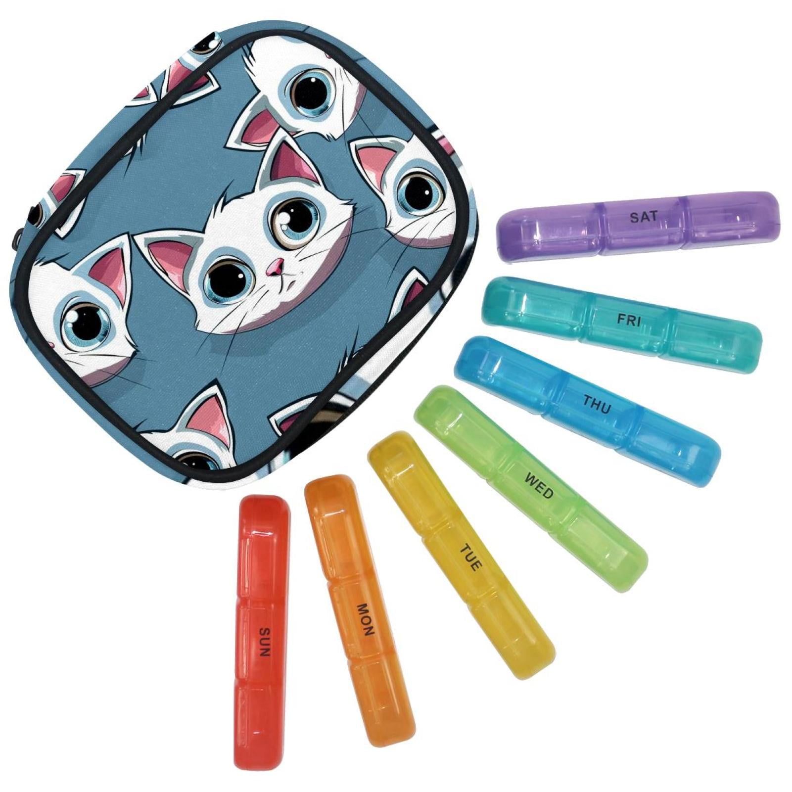 Anna Cowper Weekly Pill Organizer, 3 Times a Day Medication Reminder