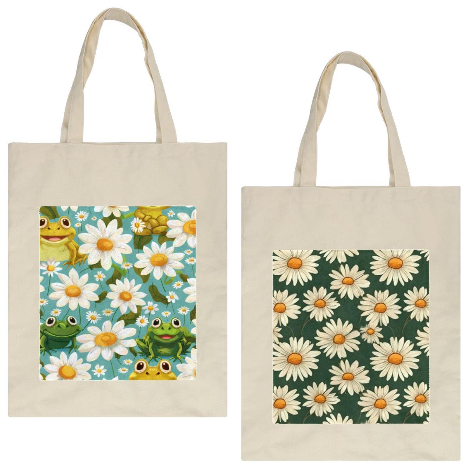 Anna Cowper Women's Tote Bags Reusable Printed Canvas Bags Faux Rabbit