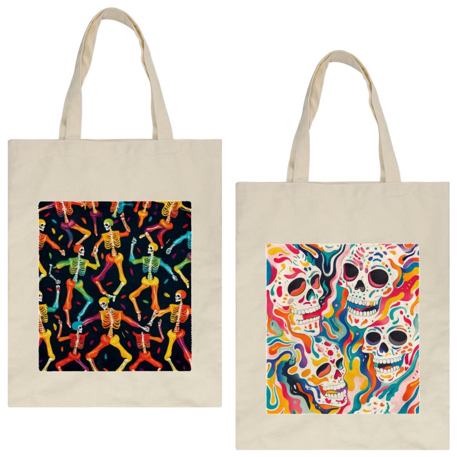 Anna Cowper Women's Tote Bags Reusable Printed Canvas Bags Faux Rabbit