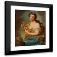 thumbnail image 1 of Anna Dorothea Therbusch 15x18 Black Modern Framed Museum Art Print Titled - Self-Portrait as Flora (ca 1765-1768), 1 of 5