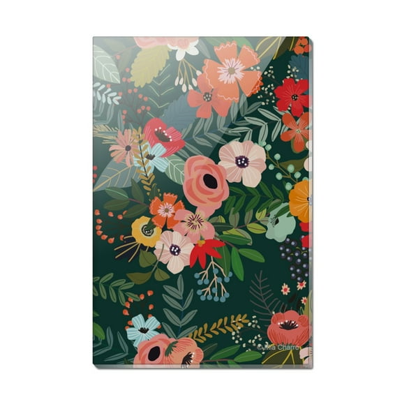 Anna Floral Pattern Rectangle Acrylic Fridge Refrigerator Magnet