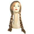 thumbnail image 1 of Anna Frozen Wig Disney Movie Strawberry Blonde Pigtails Braided Costume Womens, 1 of 2