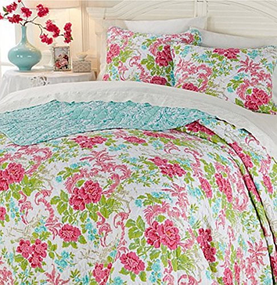 Anna Griffin Chinoiserie Reversible 3-piece Cotton Quilt Set ~(King)