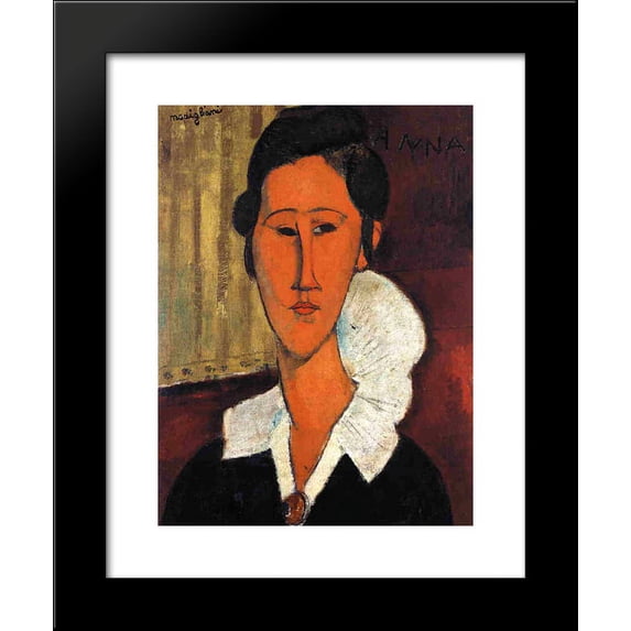 Anna (Hanka) Zborowska 20x24 Framed Art Print by Modigliani, Amedeo
