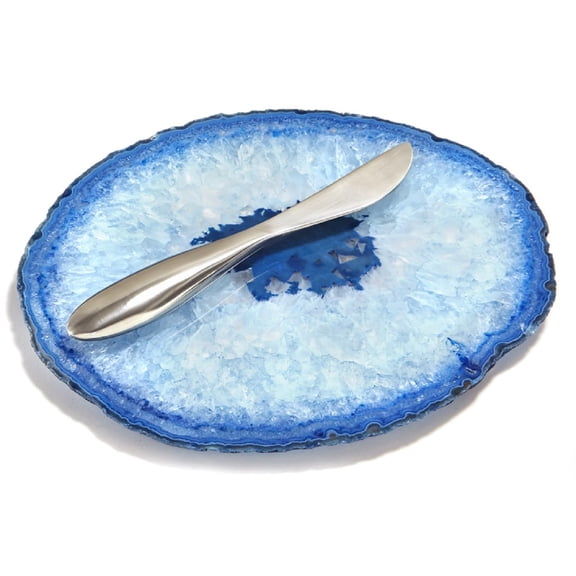 Anna Home Collection Cheese Plate and Spreader-Small -Rablabs