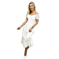 thumbnail image 1 of Anna-Kaci Summer Women Renaissance Peasant Maiden Boho Inspired Cap Sleeve Lace Trim Dress, 1 of 6