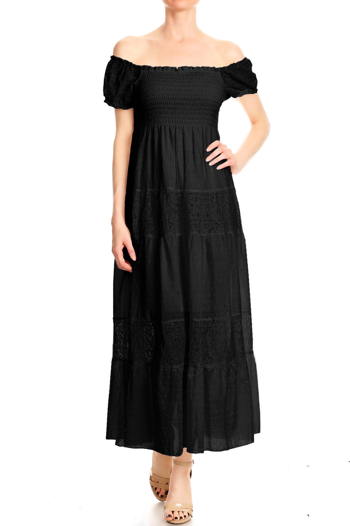 chinese dress ladies Neckline Lace Maxi Dress | Womens
