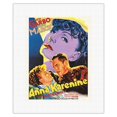 thumbnail image 1 of Anna Karenine - Starring Greta Garbo and Frederic March - Vintage Film Movie Poster by Dori c.1935 - Fine Art Rolled Canvas Print 11in x 14in, 1 of 4