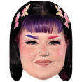 thumbnail image 1 of Anna Mae Kelly (Fringe) Celebrity Mask, Flat Card Face, Fancy Dress Mask, 1 of 5
