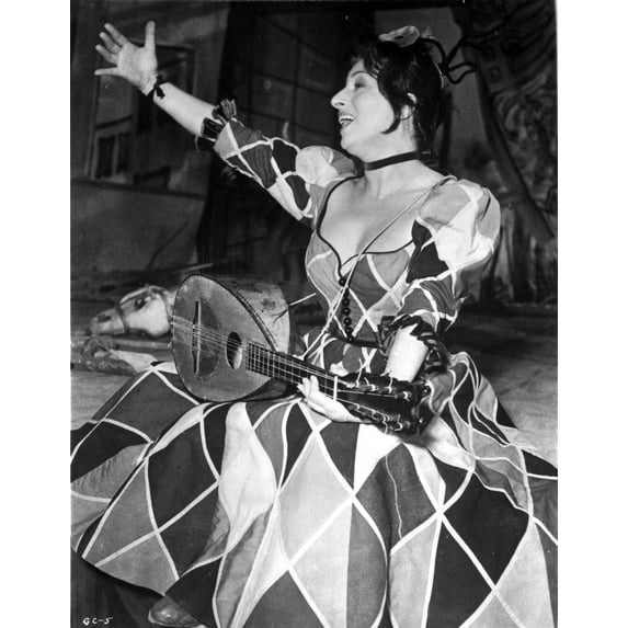 Anna Magnani Playing a Bandurria Photo Print (24 x 30)