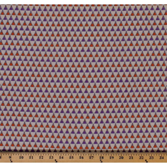 Anna Maria Horner Knits "Partridge" Family Unit Hearts Heart Triangle Triangles Knit Fabric By the Yard (KIAH003-PARTRIDGE)