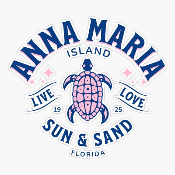 Anna Maria Island Sun And Sand Sticker