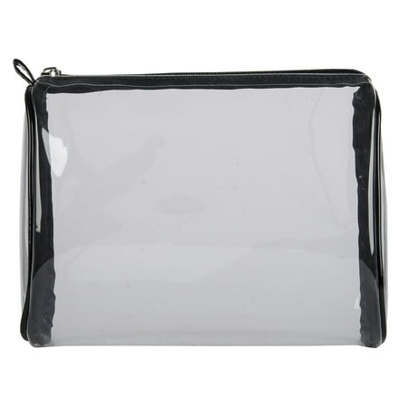 Anna Martina Franco Large Clutch, Clear & Black