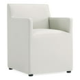 thumbnail image 1 of Manhattan Comfort Anna 19.69" Square Faux Leather Dining Armchair in Stone, 1 of 11