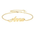 thumbnail image 1 of Anna Name Bracelet Gold Dainty Initial Name Chain Bracelets for Girls Graduation Gift, 1 of 3