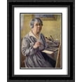 thumbnail image 1 of Anna Ostroumova Lebedeva 2x Matted 20x24 Black Ornate Framed Art Print 'Self-portrait', 1 of 2