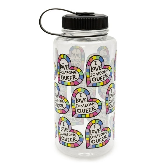 Anna Parade I Love Someone Queer Water Bottle, Clear