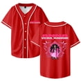 thumbnail image 1 of Anna Pepe Vera Baddie Tour 2025 Baseball Jersey Shirt V-Neck Women Men Short Sleeve Streetwear Clothes, 1 of 3