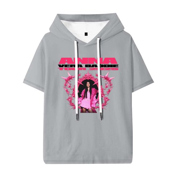 Anna Pepe Vera Baddie Tour 2025 Hooded T-Shirts Women Men Short Sleeve Tee Casual Fashion Clothes