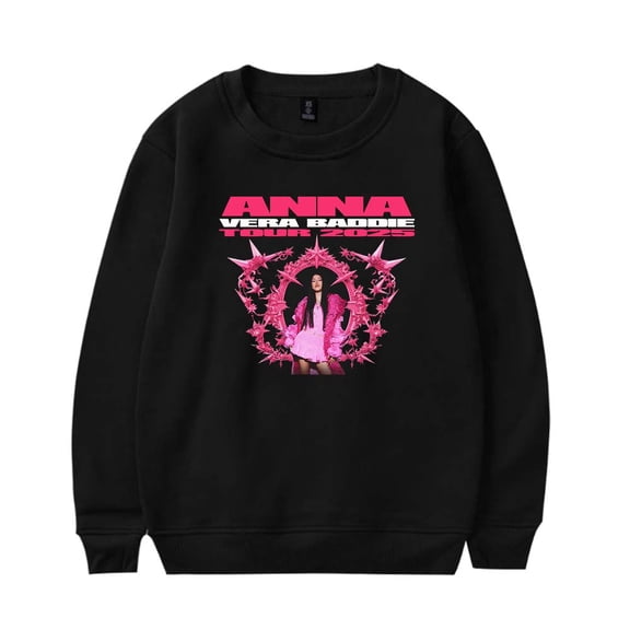 Anna Pepe Vera Baddie Tour 2025 Sweatshirt Women Men Casual Crewneck Long Sleeve Pullover Clothes
