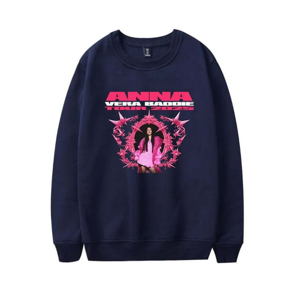 Anna Pepe Vera Baddie Tour 2025 Sweatshirt Women Men Casual Crewneck Long Sleeve Pullover Clothes