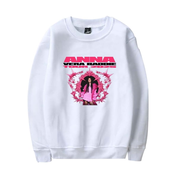 Anna Pepe Vera Baddie Tour 2025 Sweatshirt Women Men Casual Crewneck Long Sleeve Pullover Clothes
