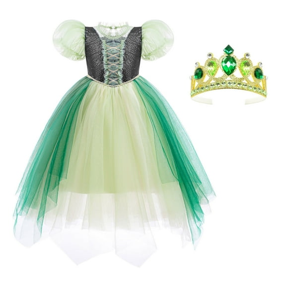 Anna Princess Costume for Girls Halloween Birthday Party Dress Up, SIZE 3-9