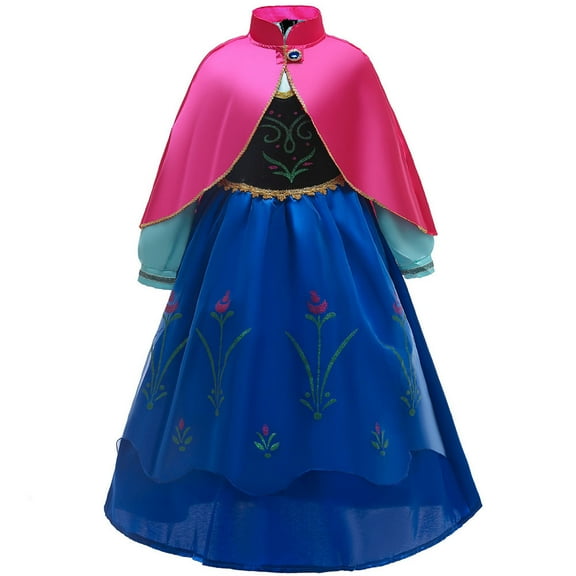 Anna Princess Dress For Girls Cosplay Dress up Birthday Christmas Outfits