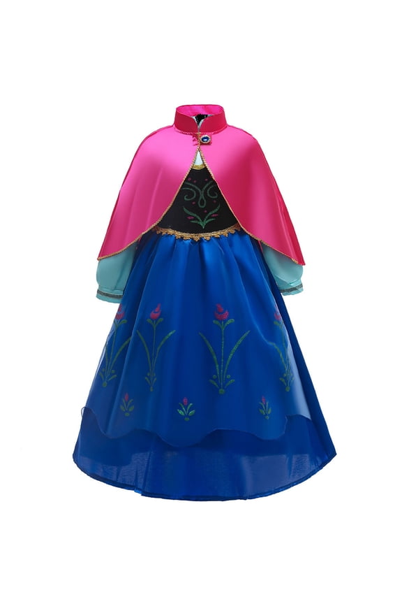 Anna Princess Dress For Girls Cosplay Dress up Birthday Christmas Outfits