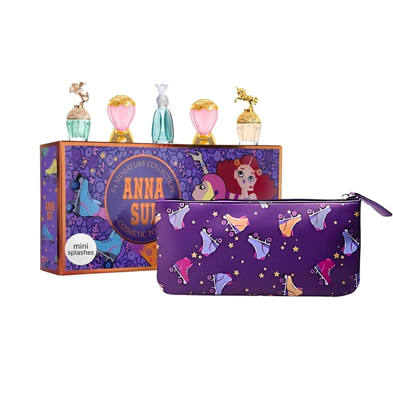 Anna Sui 6-Piece Mini Perfume Set, Fantasia, Mermaid, Secret Wish