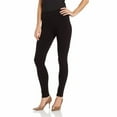 thumbnail image 1 of Anna Women's Sexy Seamless Fleece Lined Plus Size Solid Thermal Leggings (S/M, black), 1 of 2