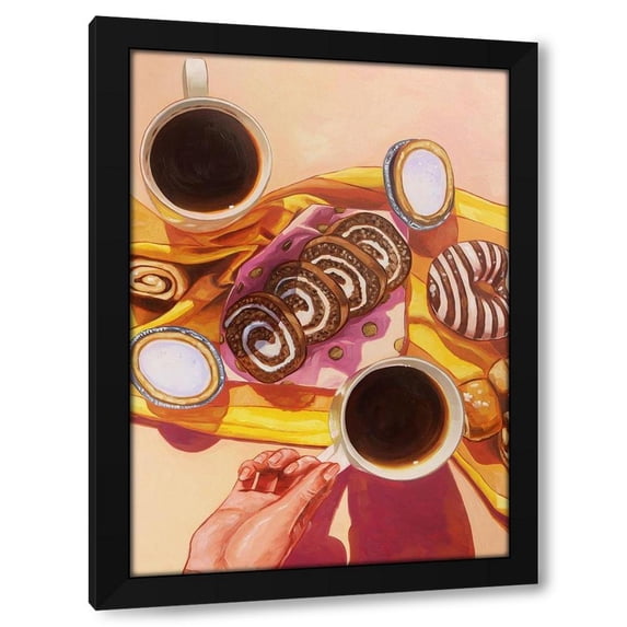 Anna Zdanowicz 14x18 Black Modern Wood Framed Wall Art Titled - Saturday Morning
