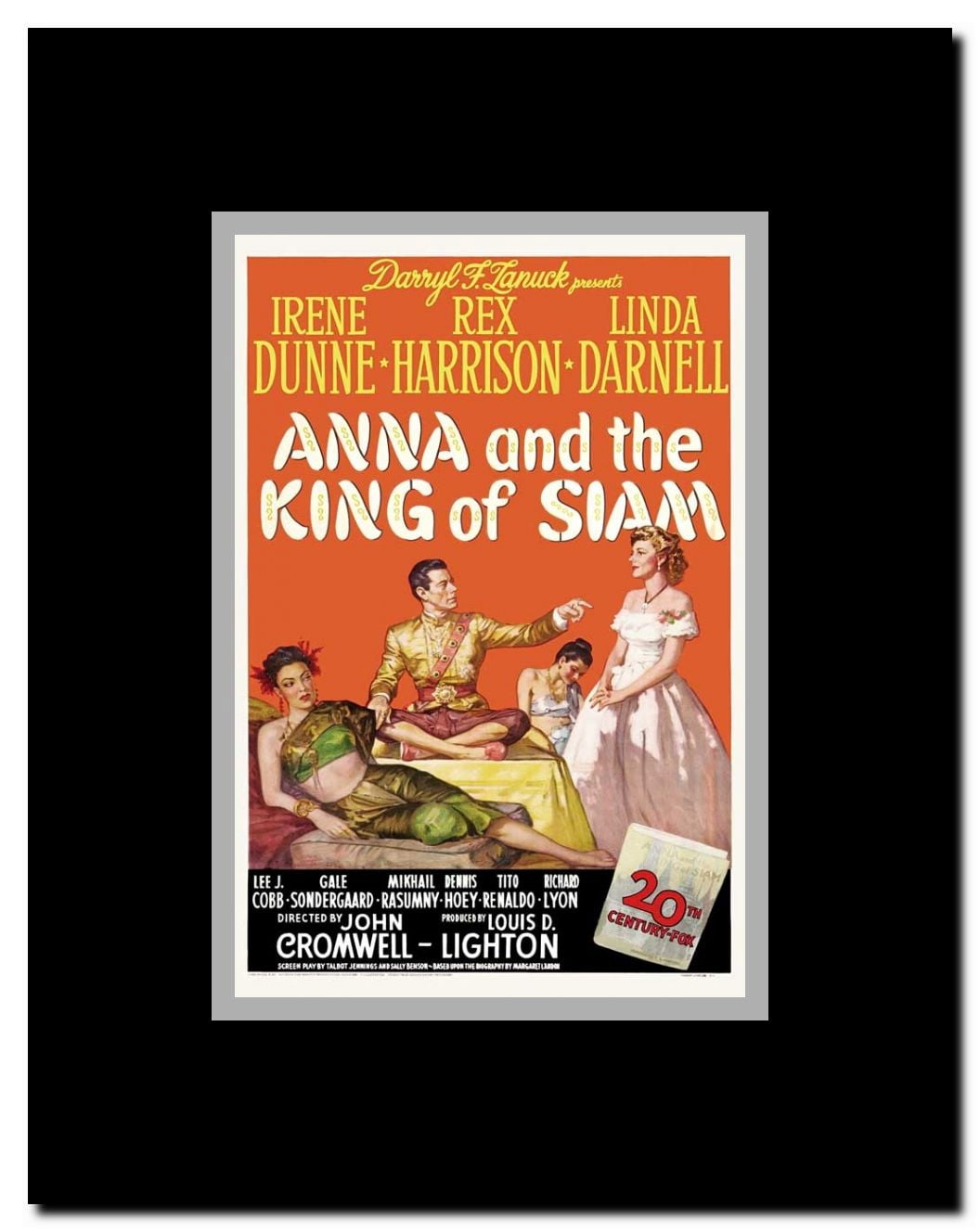 Anna and the King of Siam Framed Movie Poster