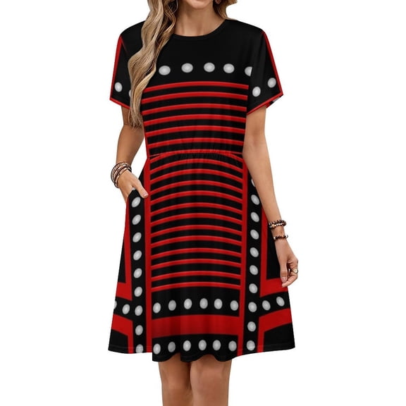 Anna of Cleaves Costume Short Sleeve Dress Women Summer Evening Dresses Ladies Sundress