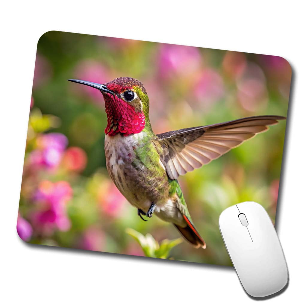 Hummingbird Mouse Anna's Hummingbird Backyard Bird Mouse Pad Low Profile Gaming Mat ...