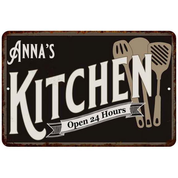 Anna's Kitchen Sign Metal Wall Decor Dift 8x12 208120019036