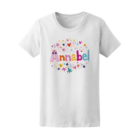 Annabel Cute Colorful Flowers T-Shirt Women -Image by Shutterstock, Female x-Large