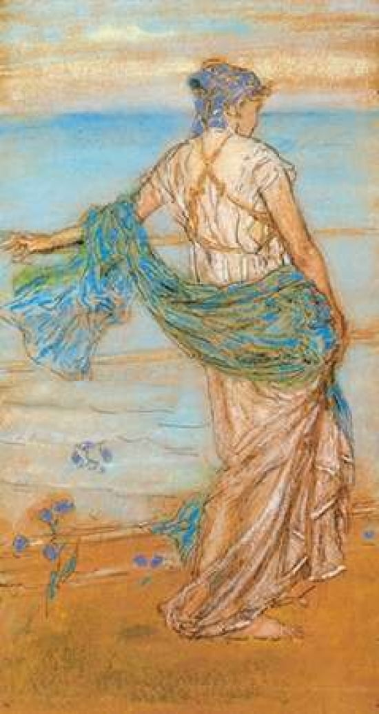 Annabel Lee Niobe 1890 Canvas Art - James McNeill Whistler (24 x 36)