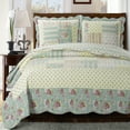 thumbnail image 1 of Annabel Oversize Coverlet Wrinkle-Free & Easy Care Set Reversible Quilt Bedding Set : King, 1 of 2