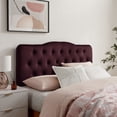 thumbnail image 1 of Annabel Stain-Resistant Performance Velvet Queen Headboard in Mulberry, 1 of 8