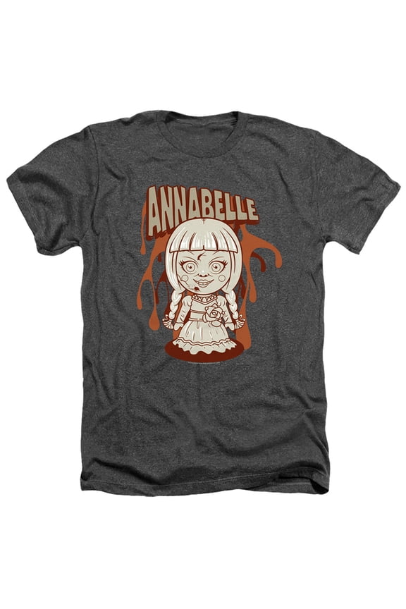 Annabelle - Annabelle Illustration - Heather Short Sleeve Shirt - Large