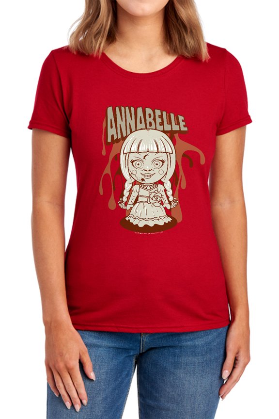 Annabelle Annabelle Illustration Women's T Shirt, Red, Large